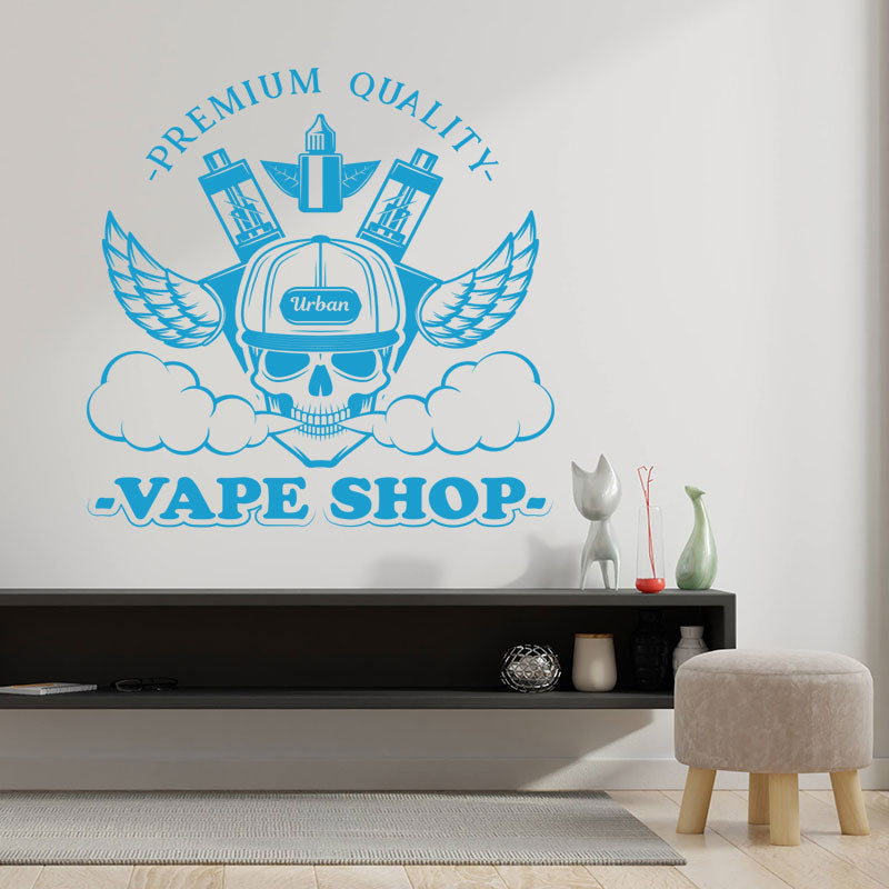 chic vaping quote decal wall sticker