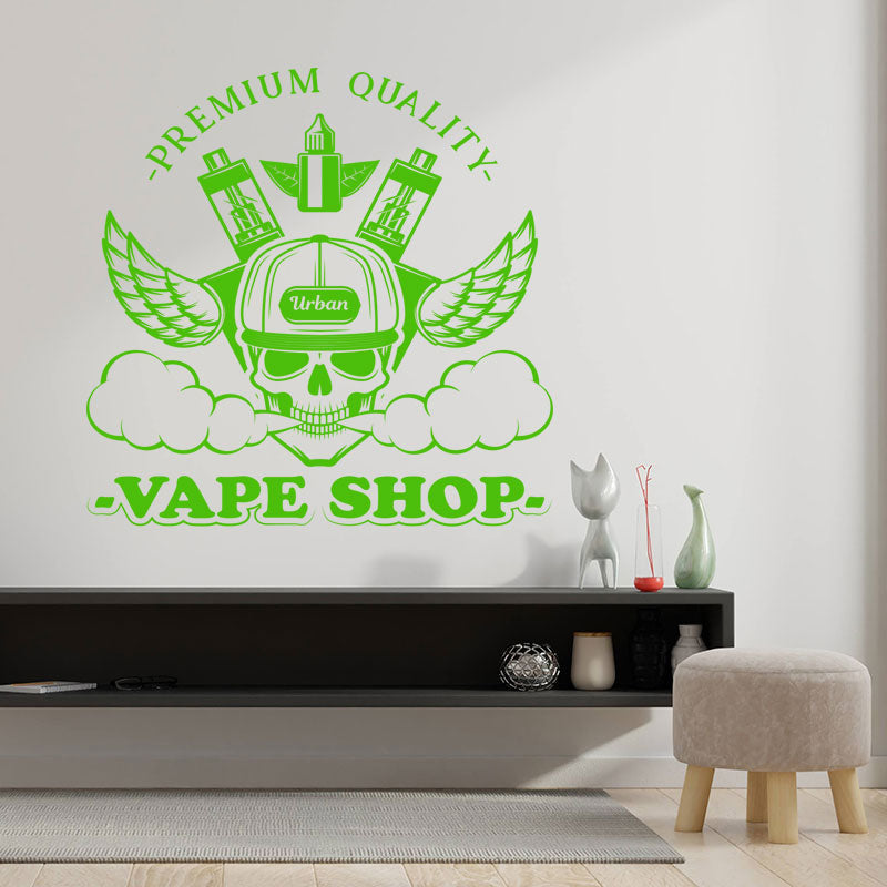 chic vaping quote decal wall sticker