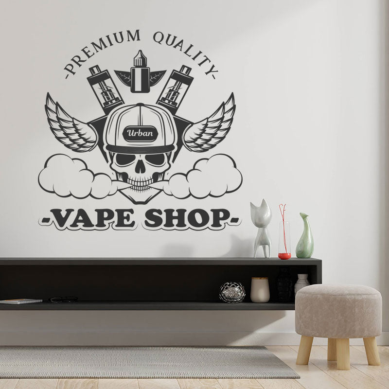 chic vaping quote decal wall sticker