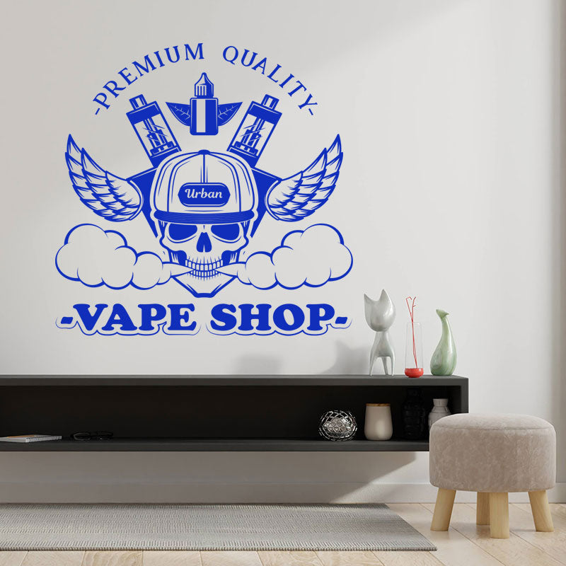 chic vaping quote decal wall sticker