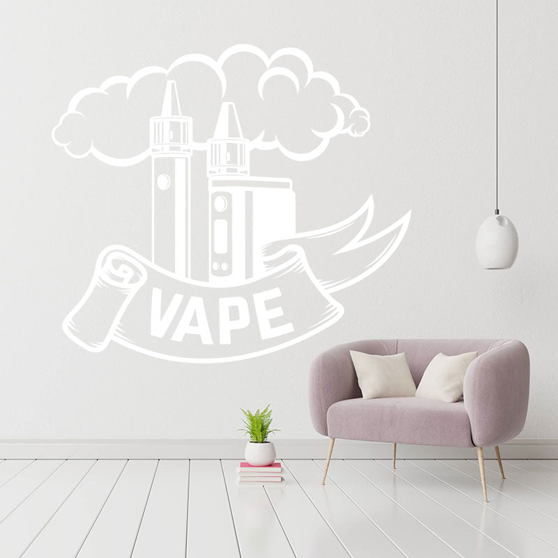 custom vaping quote sticker for wall sticker