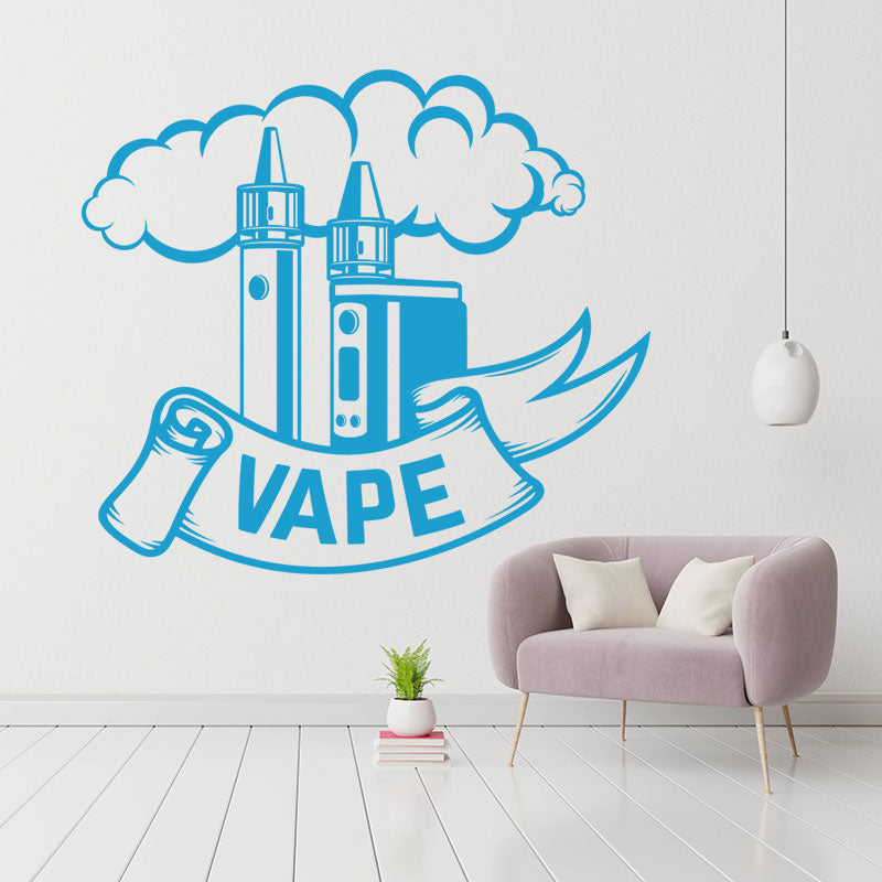 custom vaping quote sticker for wall sticker