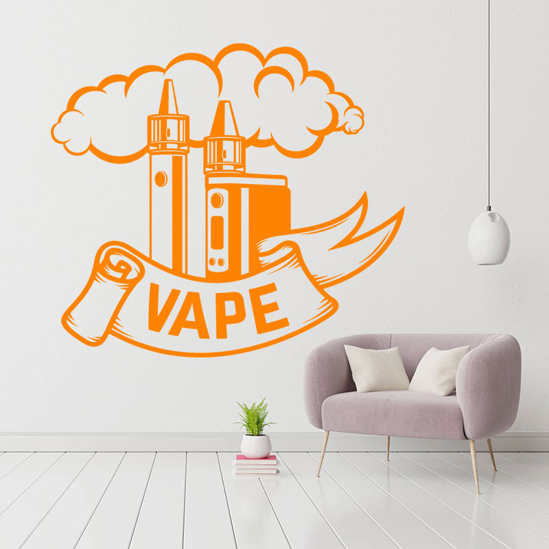 custom vaping quote sticker for wall sticker