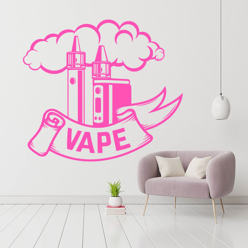 custom vaping quote sticker for wall sticker