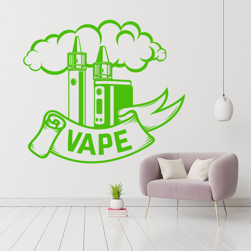 custom vaping quote sticker for wall sticker