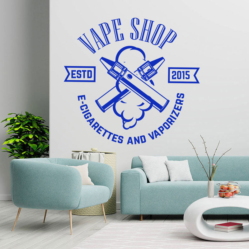 vape store vaping graphics wall sticker