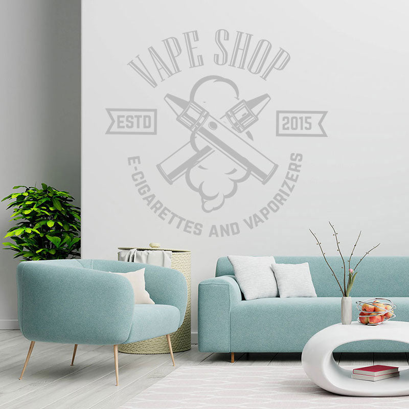 vape store vaping graphics wall sticker