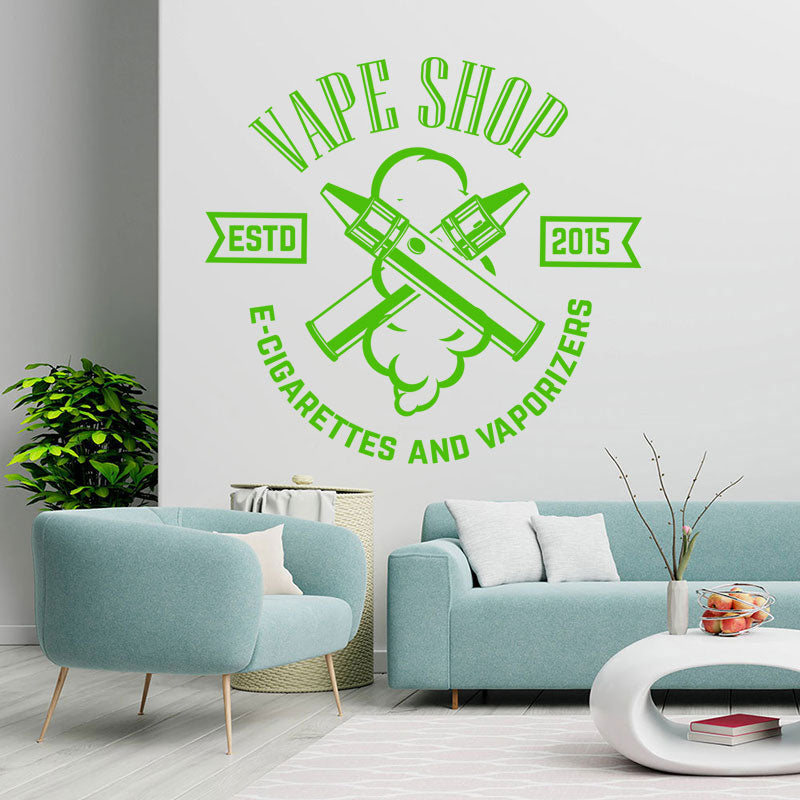 vape store vaping graphics wall sticker