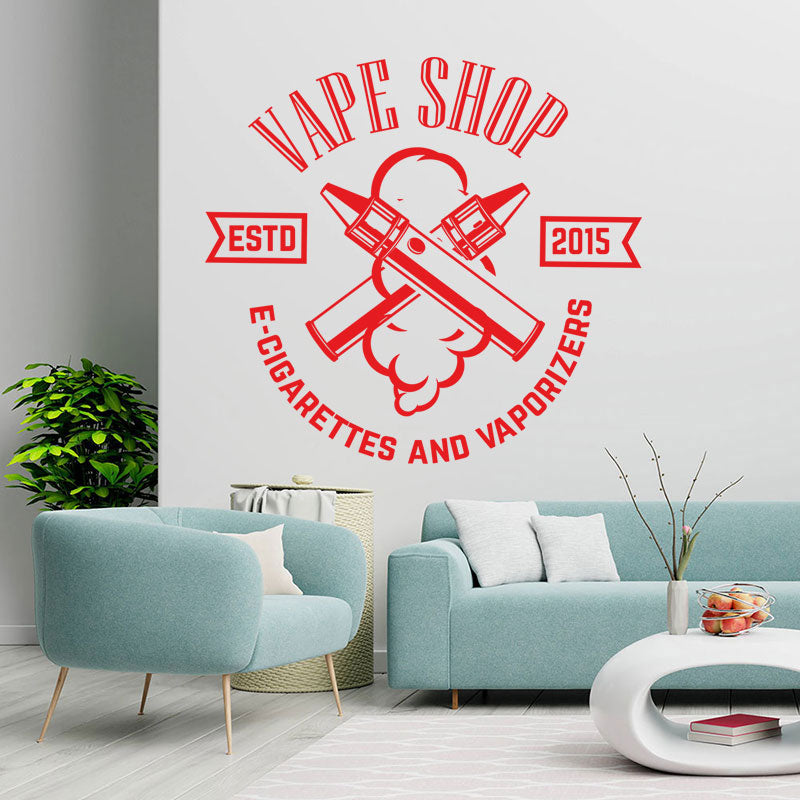 vape store vaping graphics wall sticker