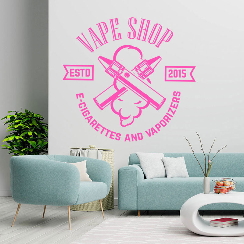 vape store vaping graphics wall sticker