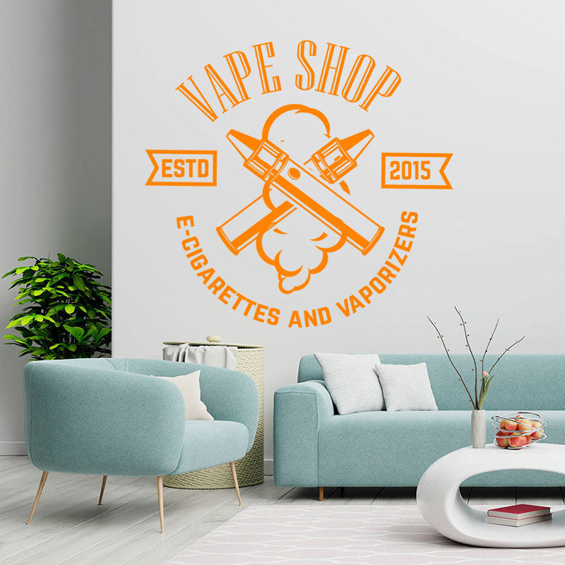 vape store vaping graphics wall sticker