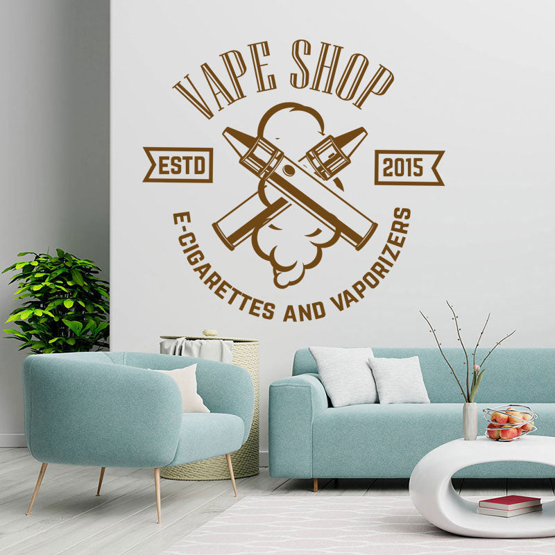 vape store vaping graphics wall sticker