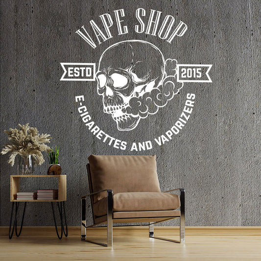 contemporary vaping graphics decal wall sticker