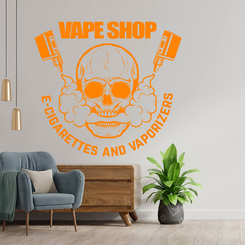 decorative vaping quote wall sticker