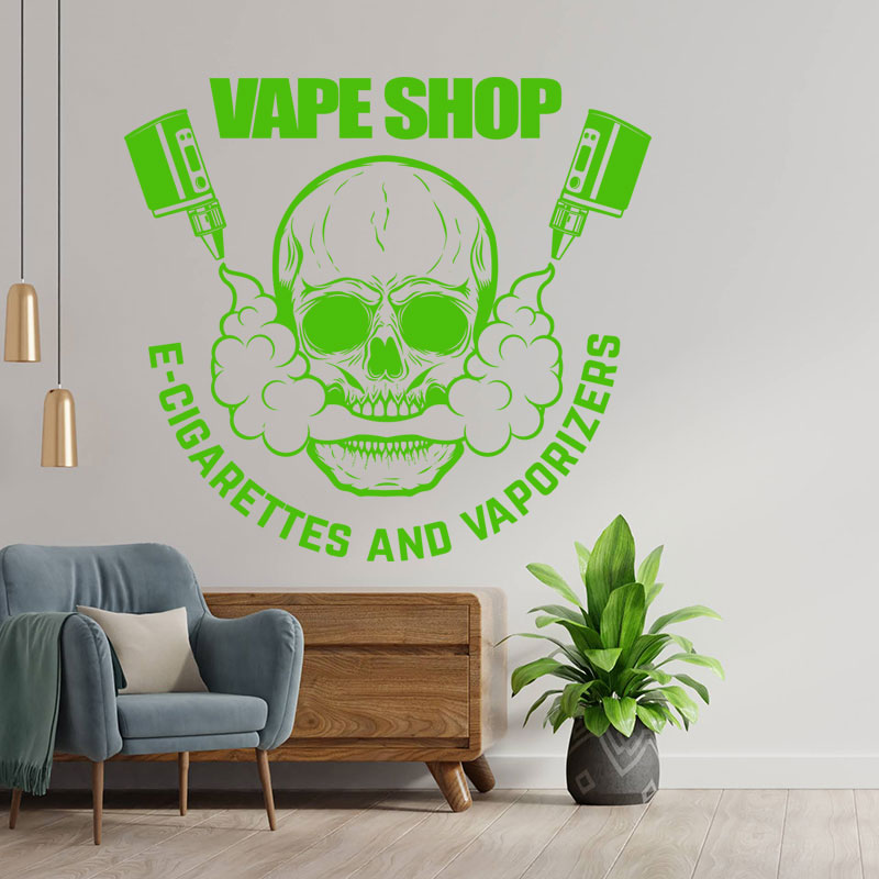 decorative vaping quote wall sticker