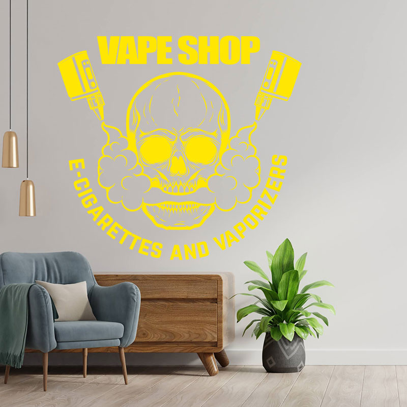 decorative vaping quote wall sticker