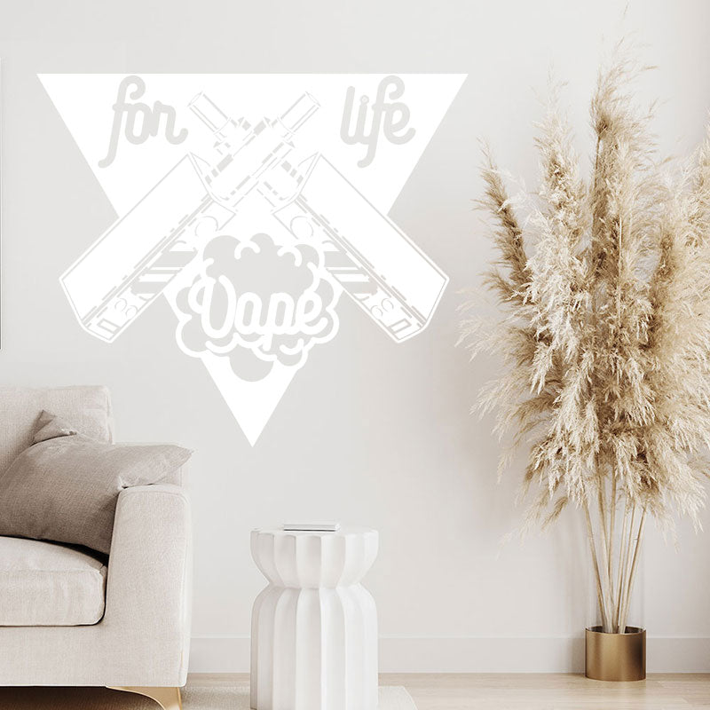 stylish vape shop wall sticker
