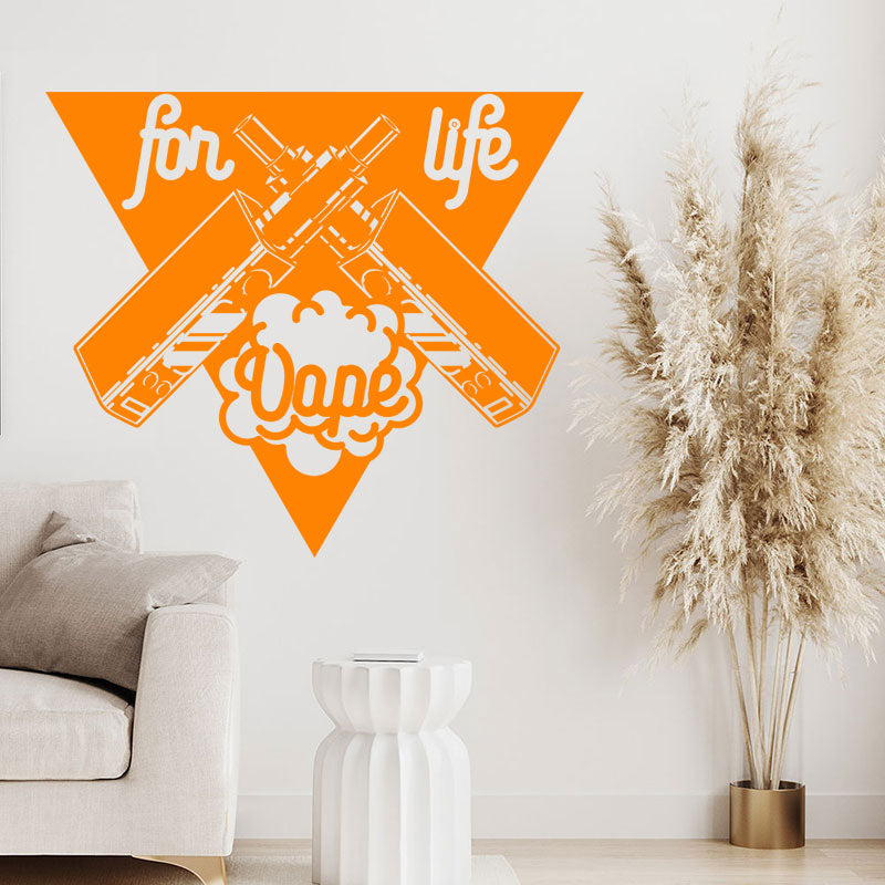 stylish vape shop wall sticker