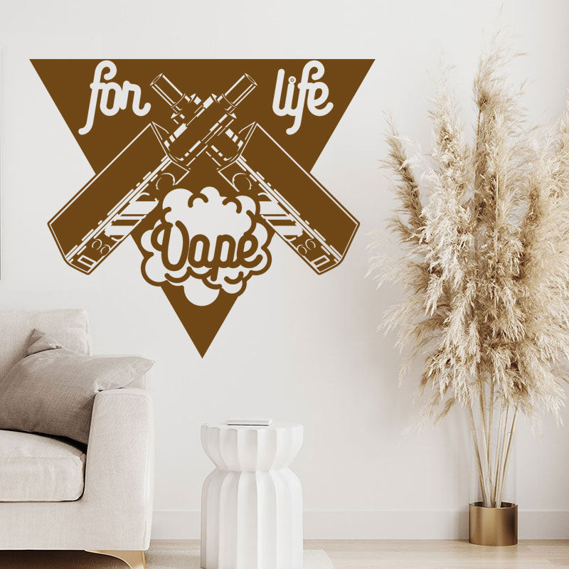 stylish vape shop wall sticker
