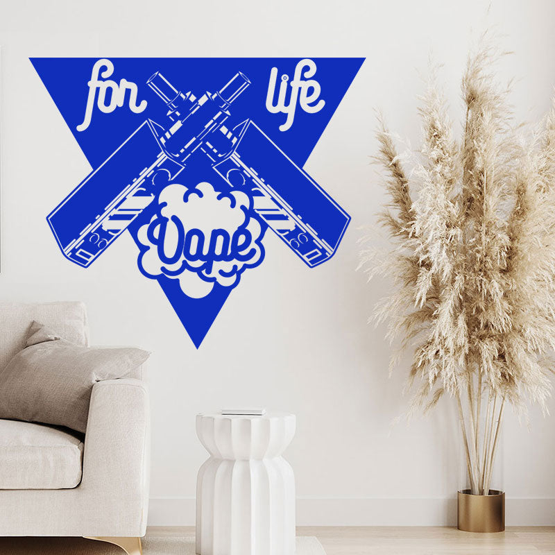 stylish vape shop wall sticker
