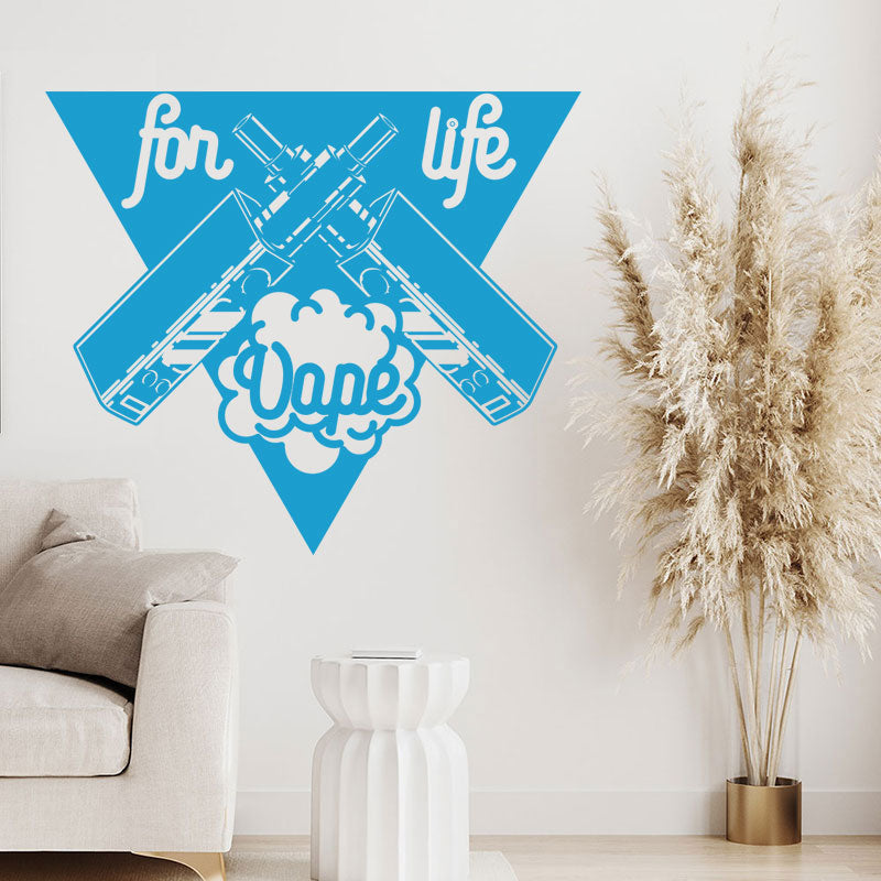 stylish vape shop wall sticker