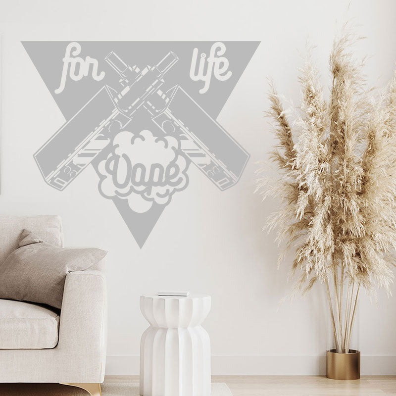 stylish vape shop wall sticker