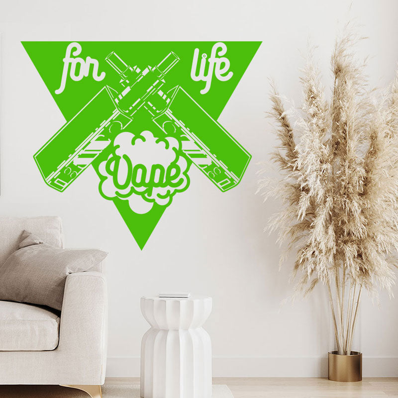 stylish vape shop wall sticker