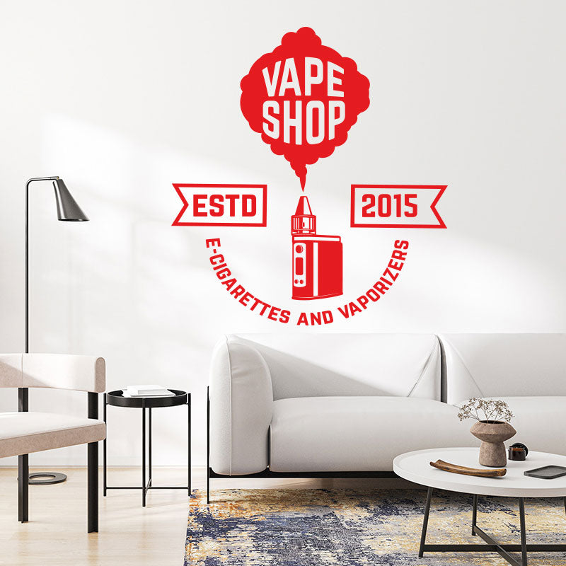 vaping graphics wall decal for wall sticker