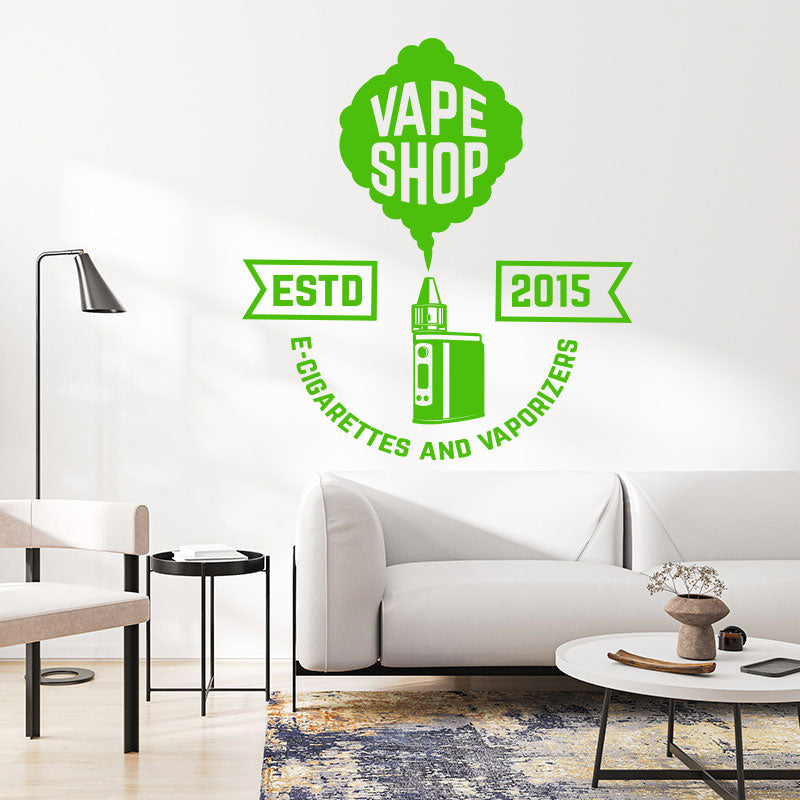 vaping graphics wall decal for wall sticker