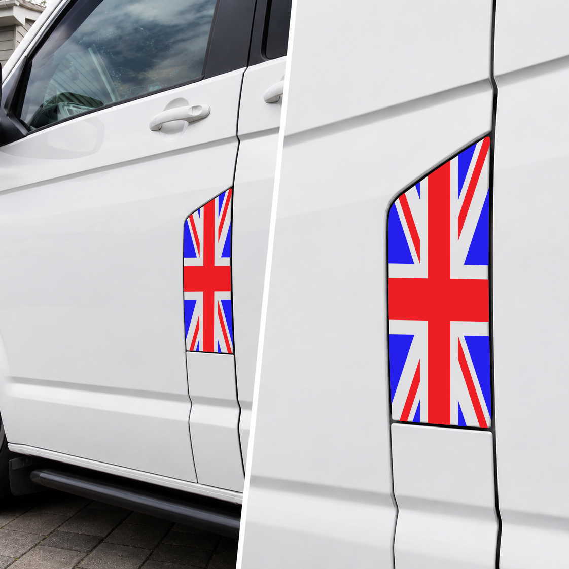 VW T6 Union Jack Fuel Flap Sticker - 2 colour graphic
