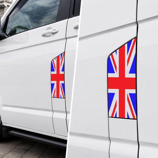 VW T6 Union Jack Fuel Flap Sticker - 2 colour graphic