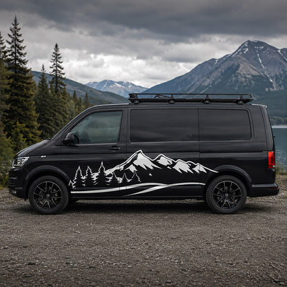 Mountain Forest VW Camper Graphics – Adventure Side Decals