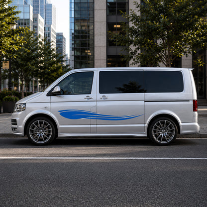VW Transporter Wave Swoosh Side Stripe – Flowing Body Graphic Decal