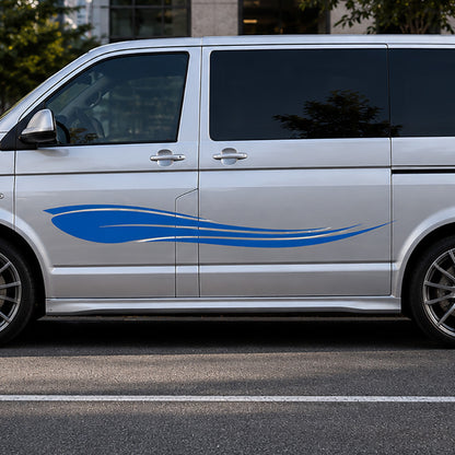 VW Transporter Wave Swoosh Side Stripe – Flowing Body Graphic Decal