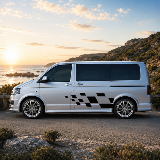 VW Transporter Sport Line Side Stripes – Layered Stripe Graphics Kit