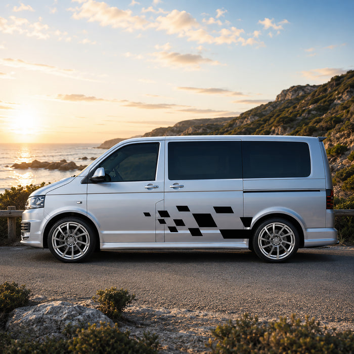 VW Transporter Sport Line Side Stripes – Layered Stripe Graphics Kit