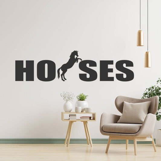 horses vehicle sticker equestrian wall sticker