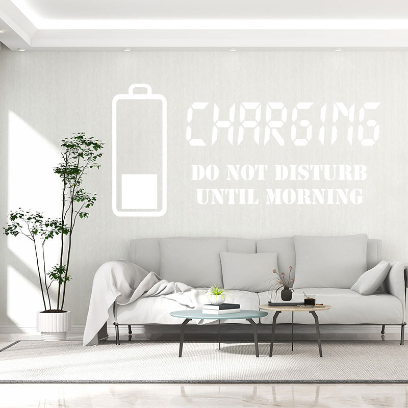 charging do not disturb wall sticker