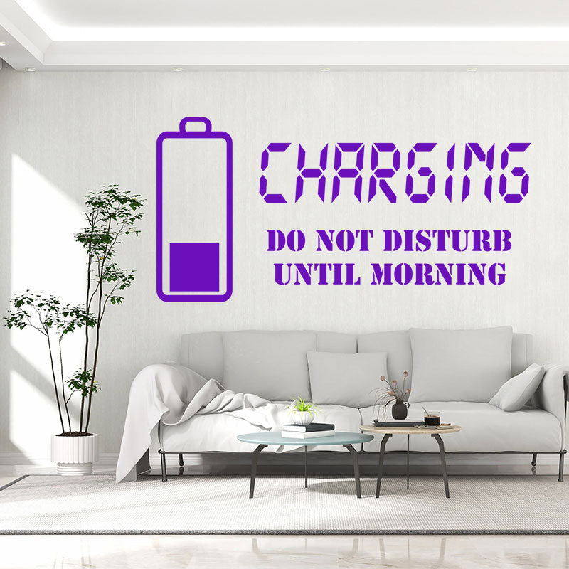 charging do not disturb wall sticker