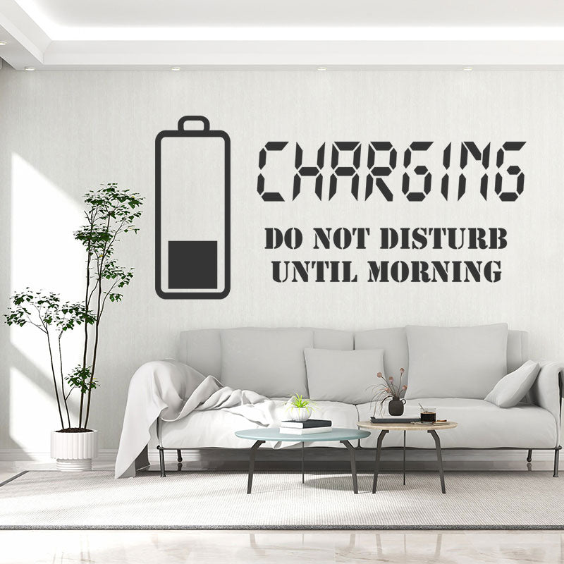charging do not disturb wall sticker