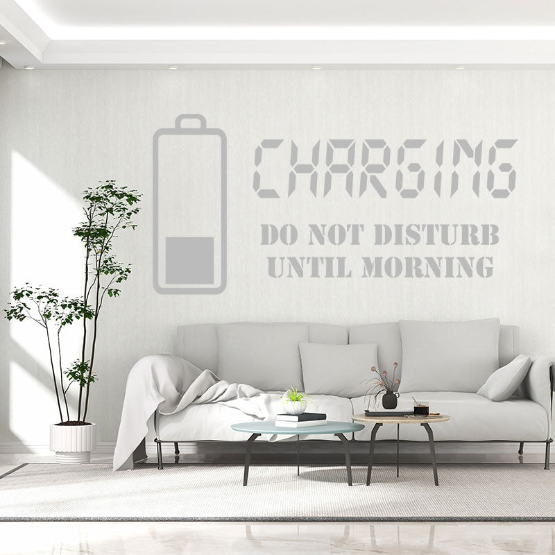 charging do not disturb wall sticker