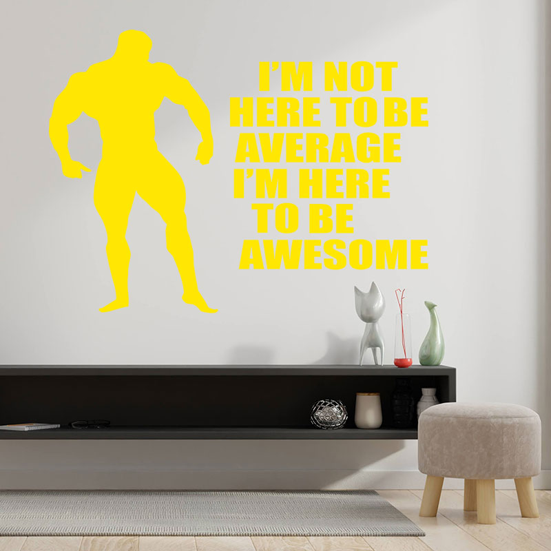 i m not here to be wall sticker