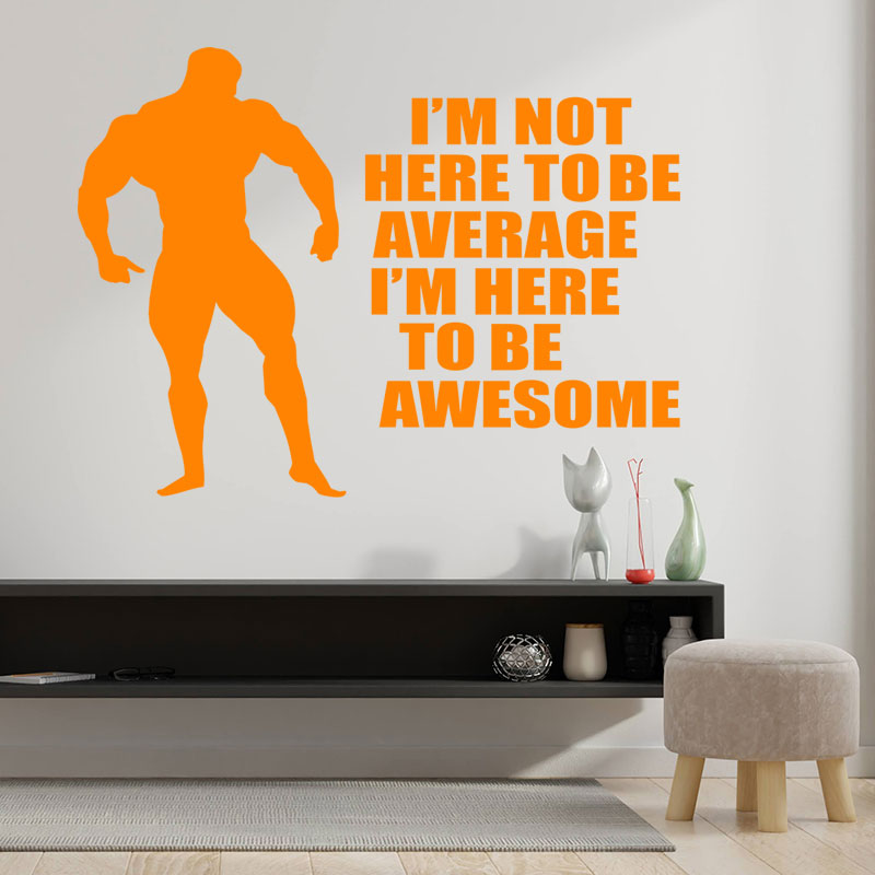 i m not here to be wall sticker