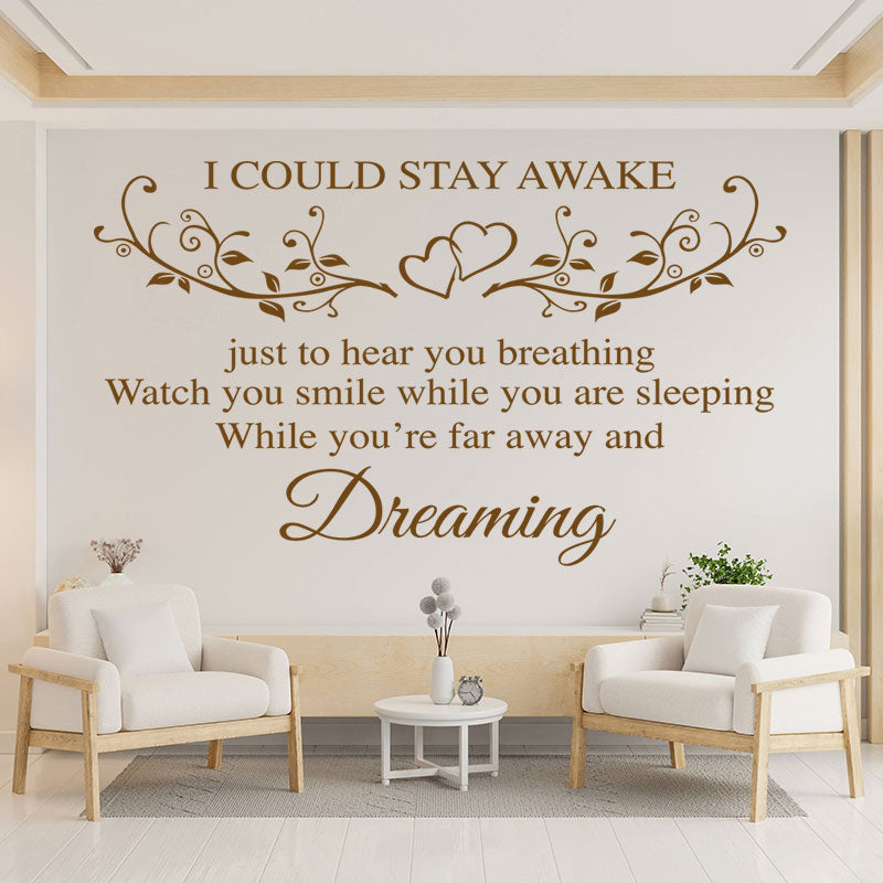aerosmith wall sticker breathing quote bedroom