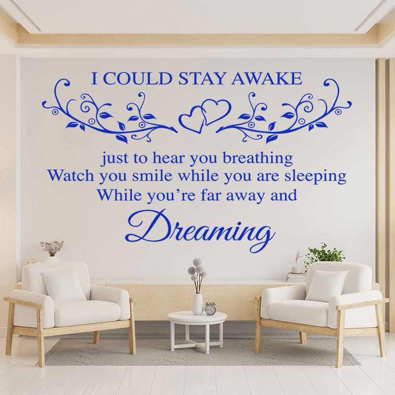 aerosmith wall sticker breathing quote bedroom