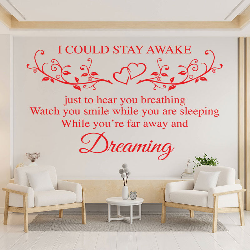 aerosmith wall sticker breathing quote bedroom