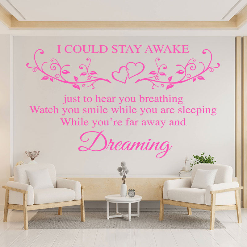 aerosmith wall sticker breathing quote bedroom
