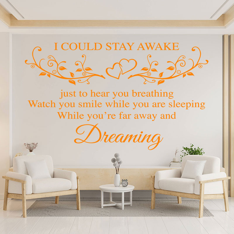aerosmith wall sticker breathing quote bedroom