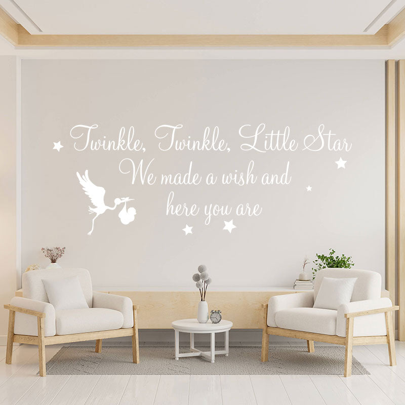 twinkle twinkle little star wall decal