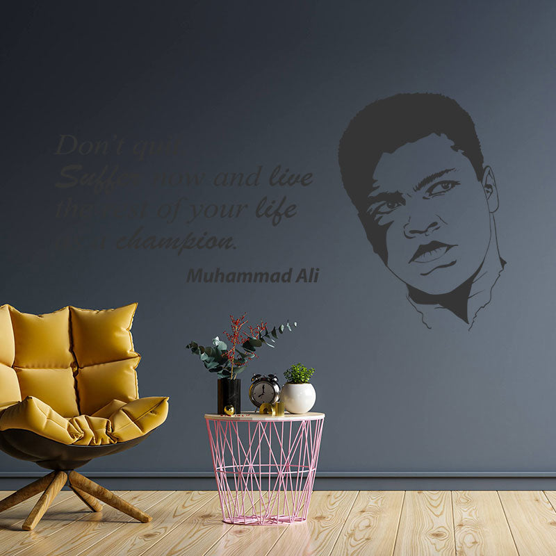 Cassius Clay Quote Wall Sticker - Iconic Muhammad Ali Decor